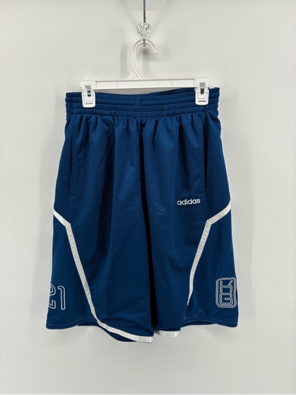 adidas Men's Blue Athletic Basketball Shorts